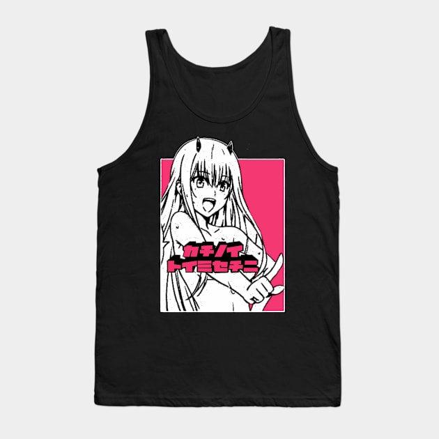 Zero two Tank Top by Vhitostore